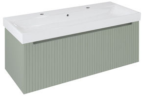 NELIO STRIP szafka umywalkowa 116,5x44x49cm, verde