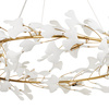 Lampa wisząca BOTANIKA 100 cm - złota, G9, regulowana, designerska