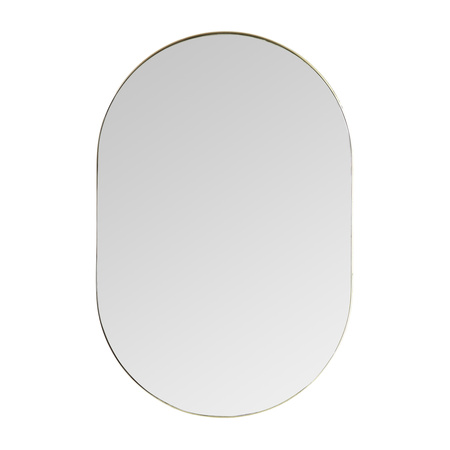 Lustro Hurston Elipse w kolorze szampańskim 600 x 30 x 900 mm