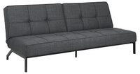 Sofa rozkładana PERUGIA – dark grey, funkcja spania, click-clack ACTONA