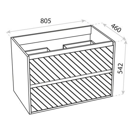 Szafka wisząca Toronto 800