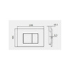 Neofix Przycisk D1 biały prostokąt