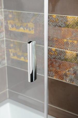 DEEP drzwi prysznicowe 1400x1650mm, szkło czyste