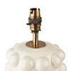 Bobble Table Lamp Base White Crackle Glaze