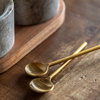 Novi Spoon and Pinch Pot Beige Marble 178x89x70mm