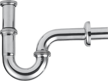 Syfon umywalkowy 5/4", odpływ 32mm, chrom