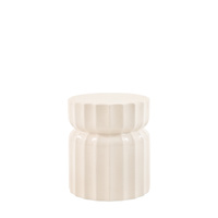 Cirella Side Table Cream 400x400x450mm