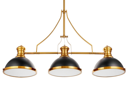 POTRÓJNA LAMPA WISZĄCA INDUSTRIALNA CZARNO-MOSIĘŻNA ETTORE