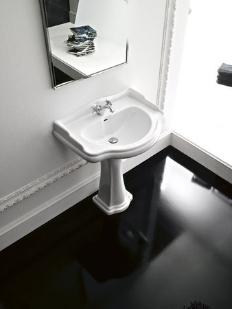 RETRO umywalka ceramiczna 56x46,5cm, biały