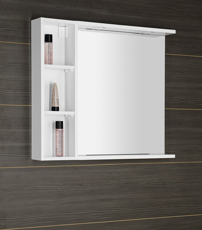 ZOJA szafka wisząca do lustra, 20x70x12cm, biała