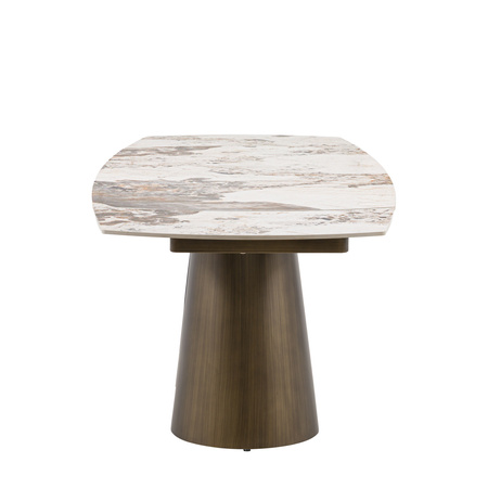 Bresso Dining Table Bronze 1600/2400x900x760mm