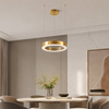 Lampa wisząca CIRCLE 40 cm - LED, ring mosiądz szczotkowany