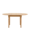 Eton Round Ext Dning Table Natural 1100/1500x750mm
