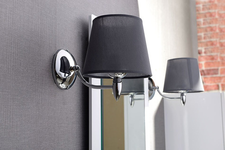 HANBO lampa ścienna E27 60W, 230V, IP21, chrom