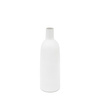 Santo Glass Bottle Vase White 275mm
