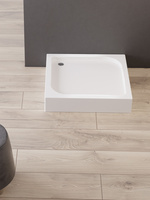 Brodzik kwadratowy DOMIO 90x90x16 na stelażu, gł 4cm