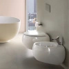 Zestaw CLOUD Miska WC podwiesz. Rimless 56x40 cm biały połysk & deska WC W/O biały połysk