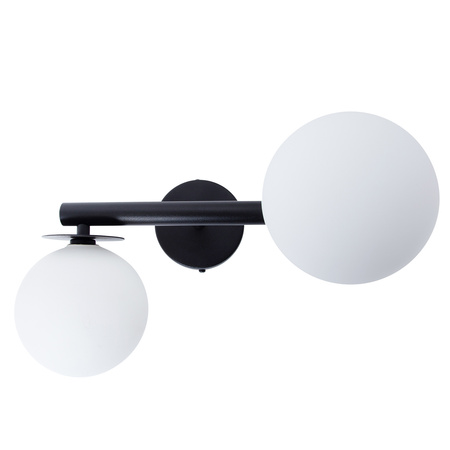 AVOLA kinkiet 2 czarny/biały