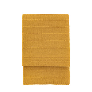 Florence Knit Throw Mustard 1300x1700mm