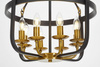 LAMPA WISZĄCA LOFT CZARNO-MOSIĘŻNA BERLING W8
