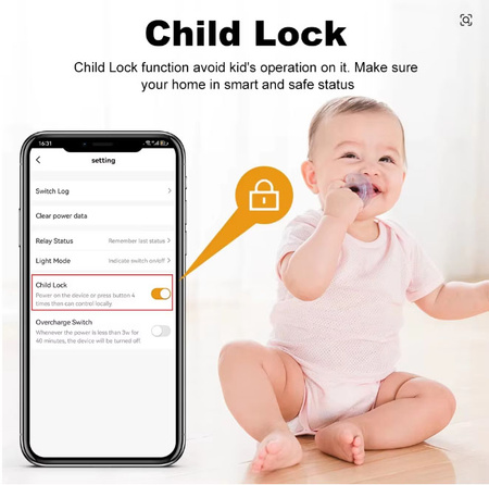 Gniazdo-wtyczka Inteligentna, WiFi, 20A, biala