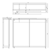 KAWA STRIP szafka z lustrem, oświetlenie LED 70x70x22cm, biały
