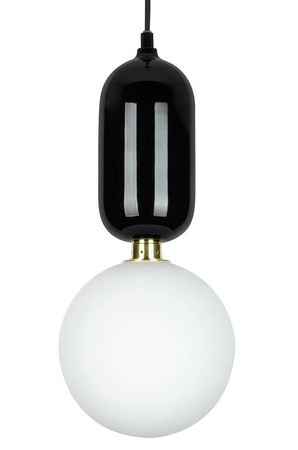 Lampa wisząca BOY M Fi 25 czarna - LED, szkło, metal