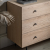 Ashdown 3 Drawer Chest Natural 900x400x750mm