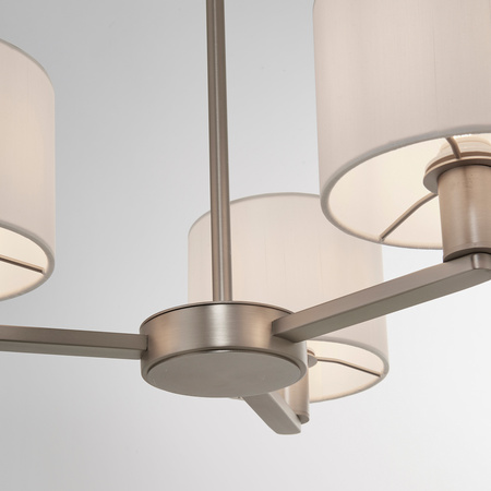 Daley 3 Pendant Matt Nickel 385-655mm