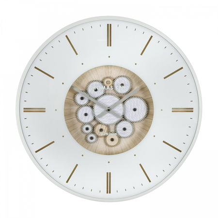 Clocksmith Wall Clock Cog Ivory 21in