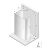 KABINA PRIME KWADRATOWA PRZYŚCIENNA L 100x100x200 CZYSTE 6mm ACTIVE SHIELD