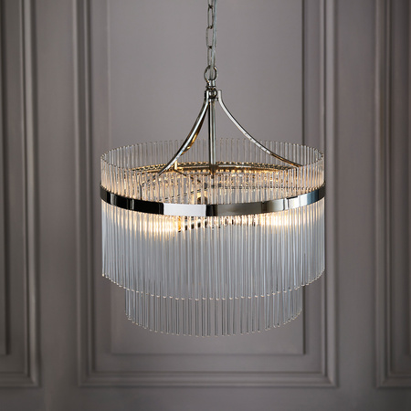 Marietta 3 Pendant Light Bright Nickel
