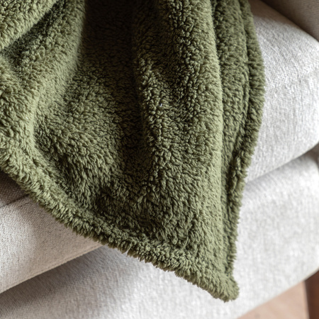 Teddy Fleece Throw Olive 1300x1800mm
