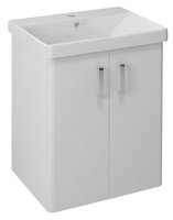 THEIA szafka umywalkowa 56,4x70x44,2cm, 2 drzwiczki, biała