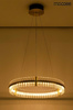 MOOSEE lampa wisząca SATURNUS 70 złota - LED, kryształ, stal szczotkowana