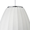 Lampa wisząca SILK BARREL biała 60 cm - nowoczesna i minimalistyczna