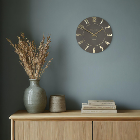 Mulberry Wall Clock Espresso 12in
