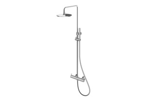AXEL BRUSHED NICKEL Zestaw prysznicowy natynkowy