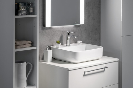 Blat DTDL 81x1,8x46,5cm, biały połysk