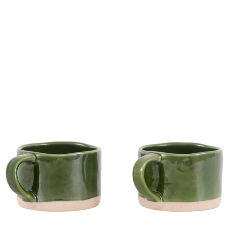 Rustic Mug Green (4pk)