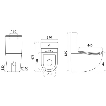 Kompakt z deską WC Ergoseat 3.0