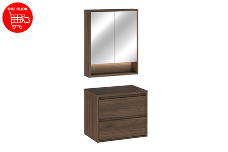 Zestaw meblowy 60cm z blatem i szafką z lustrem