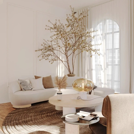 MAXLIGHT T0056 LAMPA STOŁOWA MOONSTONE AMBER GLASS + WHITE MARBLE