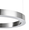 Lampa wisząca CIRCLE 60 cm - LED, ring nikiel szczotkowany