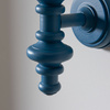 Carnaby Wall Light Fitting Satin Marlin Blue
