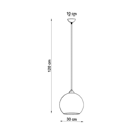 Lampa wisząca BALL zielona