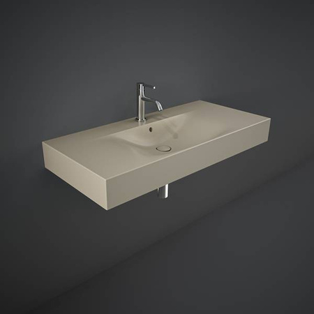 DES Umywalka podwiesz.nablat.101x46cm z otworem cappuccino mat