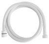 POWERFLEX wąż prysznicowy metalowy, 150cm, biały mat