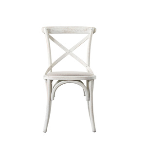 Krzesło Cafe z drewna dębowego i lnu 470 x 560 x 880 mm (2 szt.)