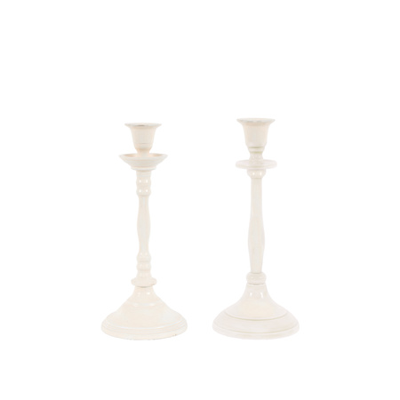 Altea Candlesticks Cream Set of 2